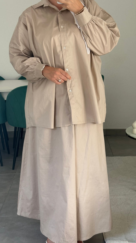 Ensemble jupe chemise Kheïra